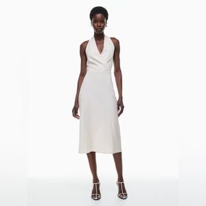 BNWT BABATON CATALYST Crepe halter midi dress size 2